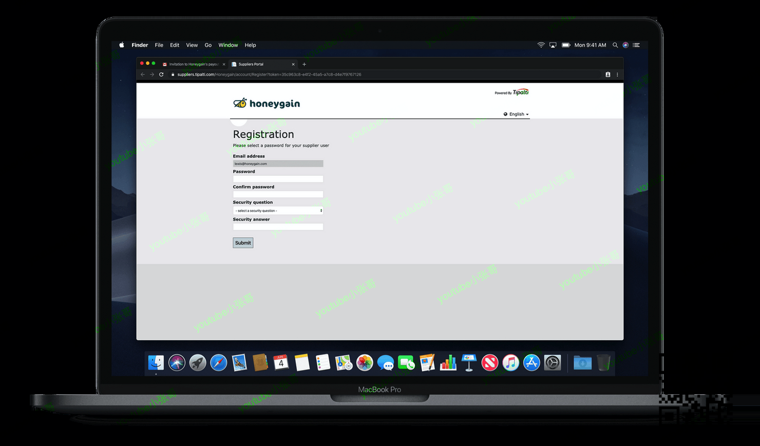 Tipalti register_console